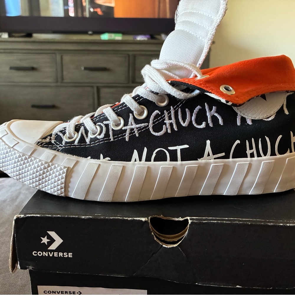 Converse Black and White Kids Sneakers - Picture 3 of 4